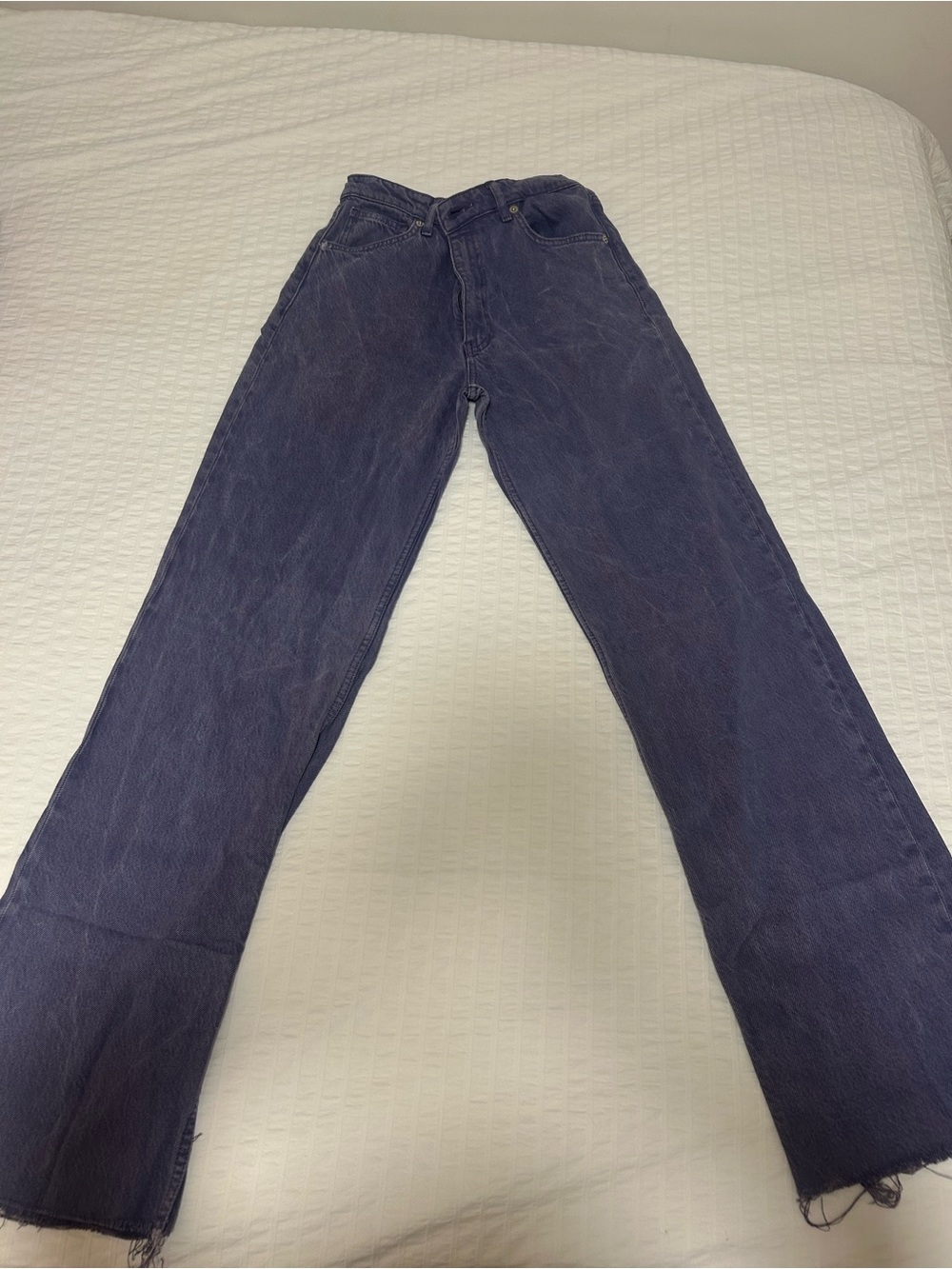 Zara Women's Wide-Leg Jeans in Dark Navy